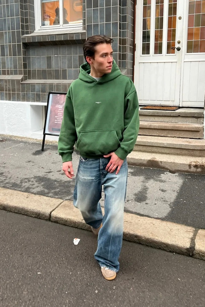 Vintage Green Logo Hoodie