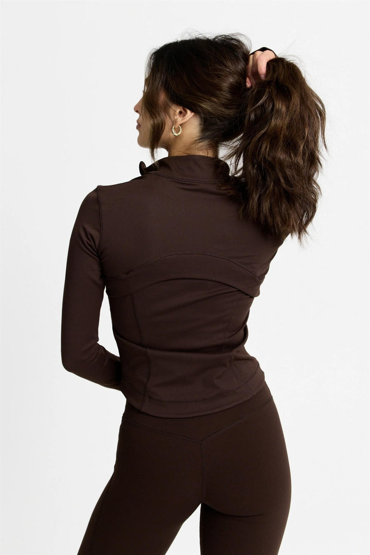 Sculptluxe® Zip Jacket Espresso