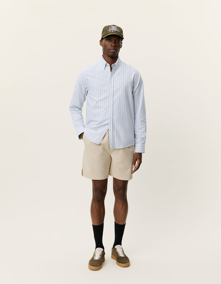 Konrad Stripe Oxford Shirt Allure Blue