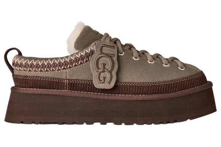 W Heritage Lace-Up Slipper Dried Oregano