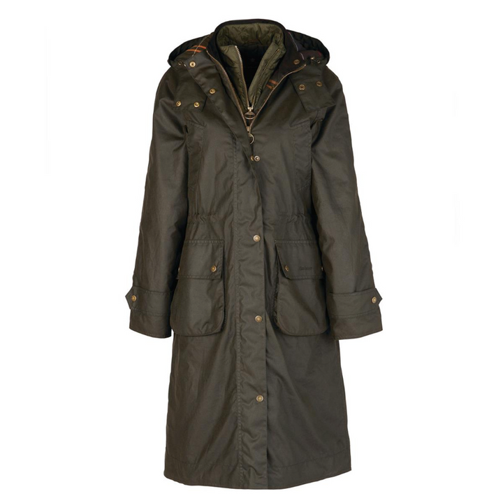 Long Cannich Wax Jacket Olive/Classic