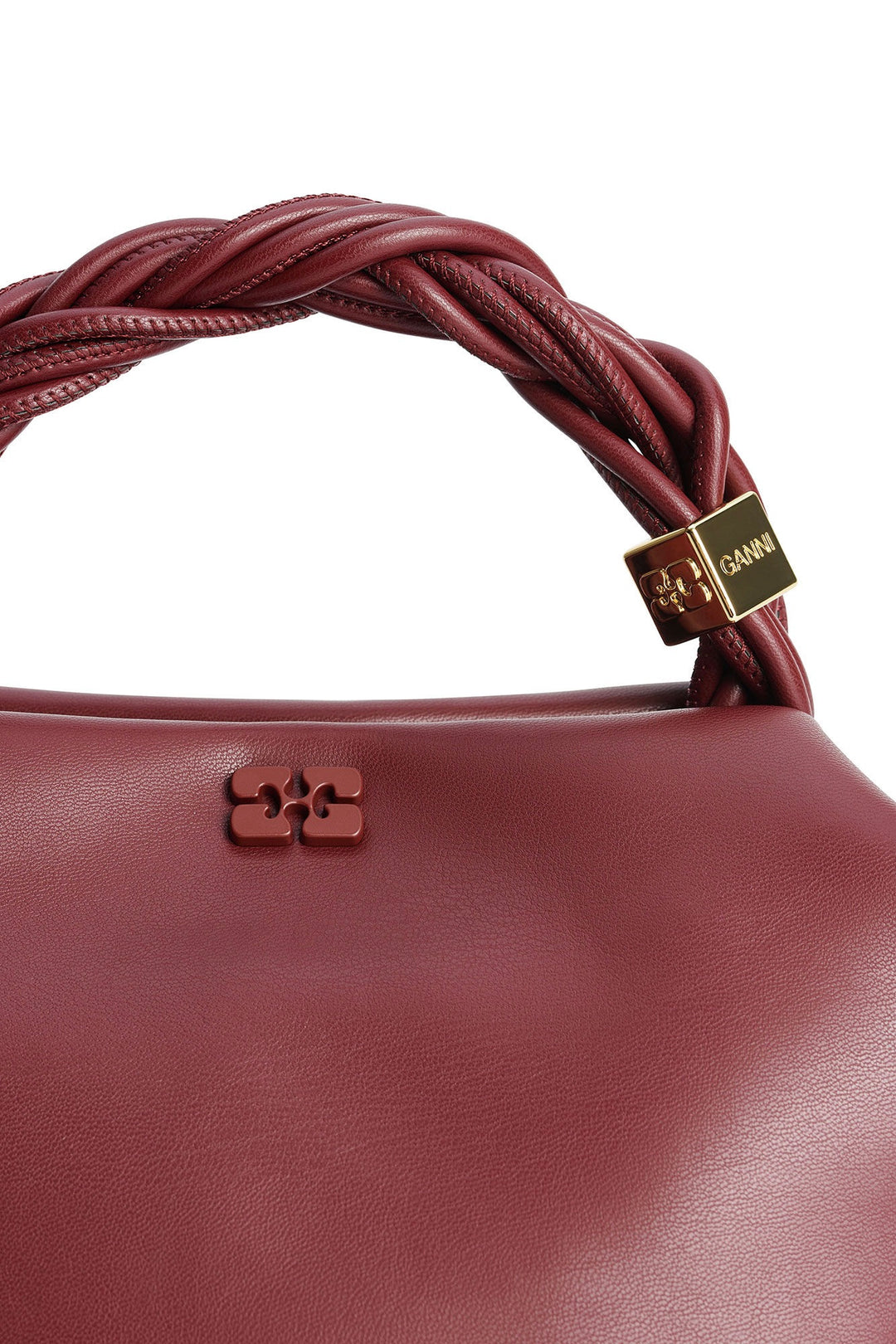 Ganni Bou Bag Small Burgundy