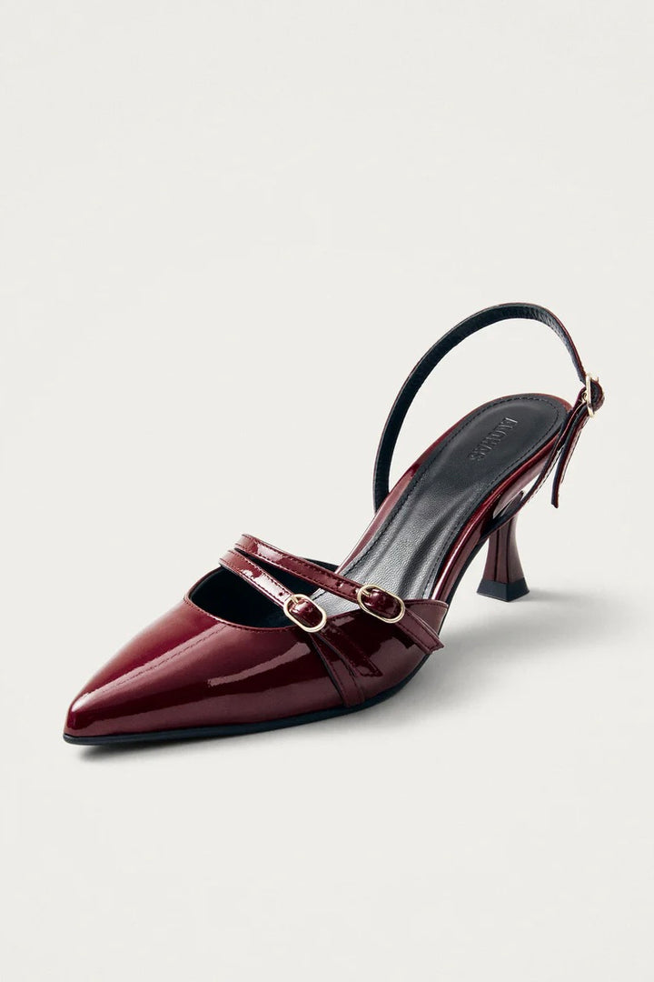 Joelle Onix Burgundy Leather Pumps