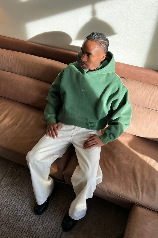 Vintage Green Logo Hoodie