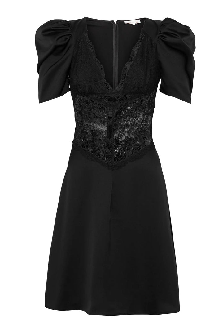 LOVE LOLINA Francis Lace Mini Dress Black - Dale