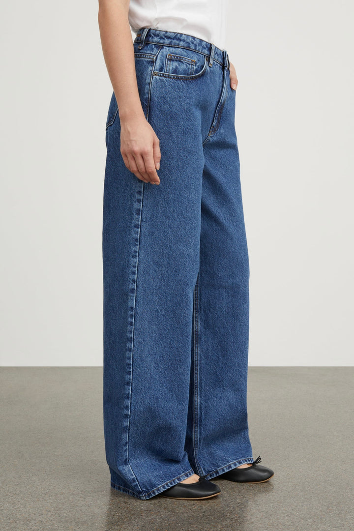 Willow Wide Jeans Mid Blue