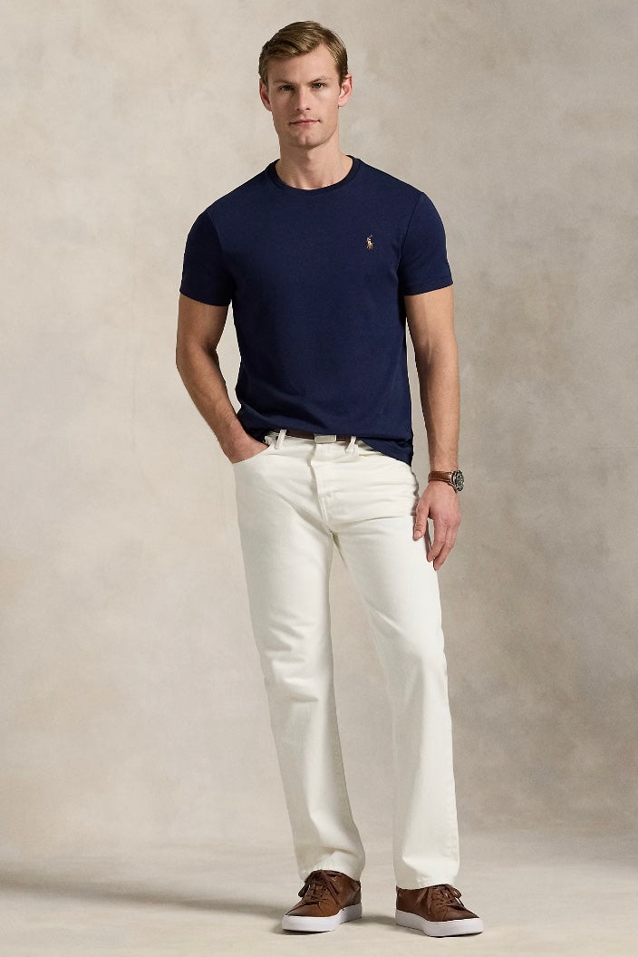 POLO RALPH LAUREN Custom Slim Fit Soft Cotton T-Shirt Refined Navy - Dale