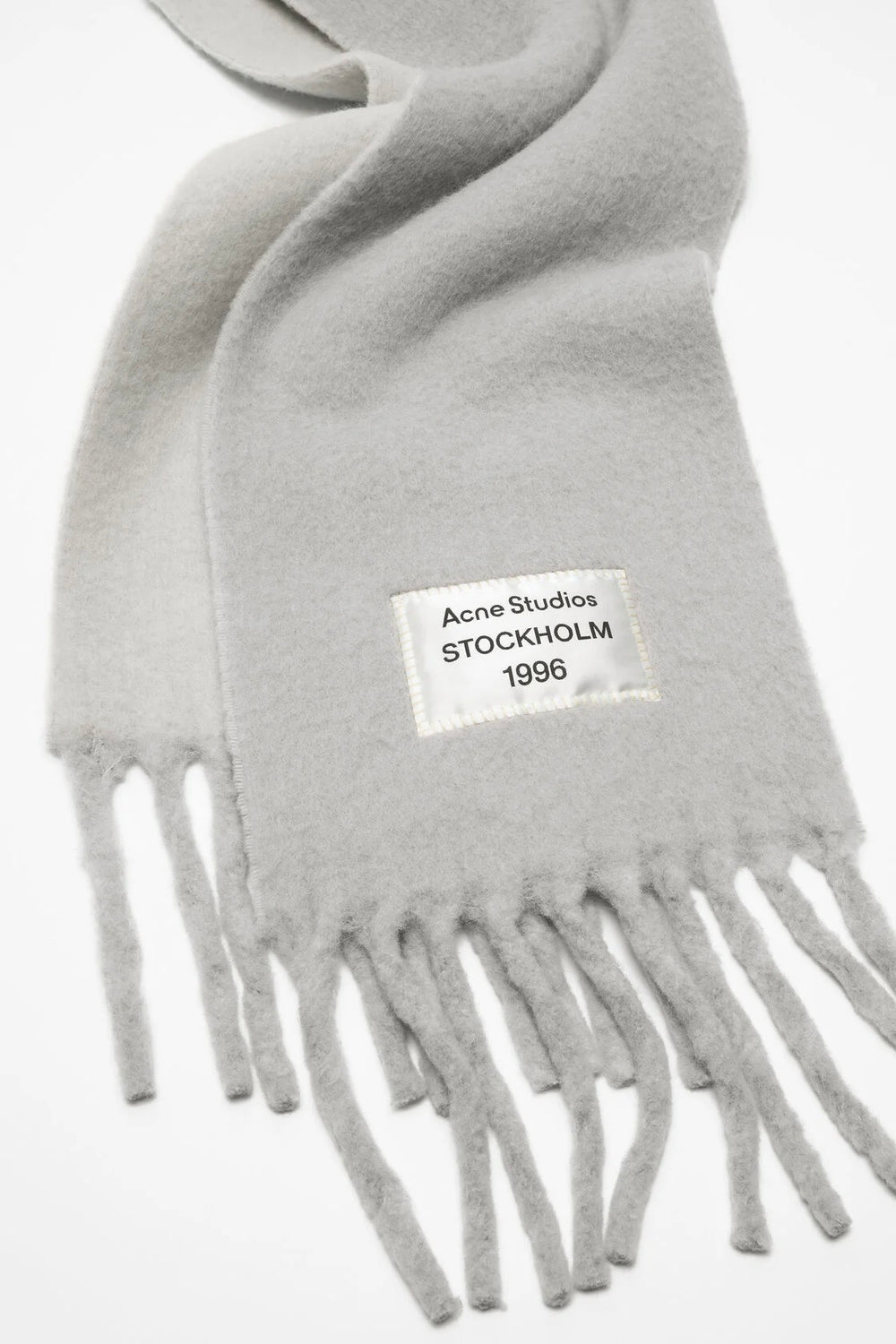 ACNE STUDIOS Bicolor Alpaca Scarf Grey/Light Grey - Dale