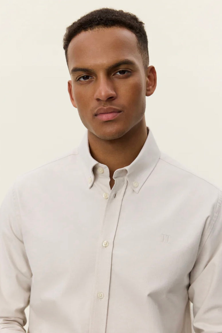 Konrad Oxford Shirt Light Sand