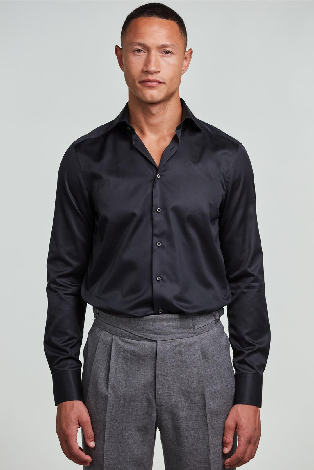 STENSTRÖMS Regular Twill Shirt C77 Black - Dale