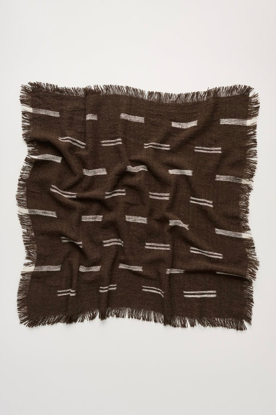 Kiona Yak Scarf 75 x 75 Mix Pure Brown