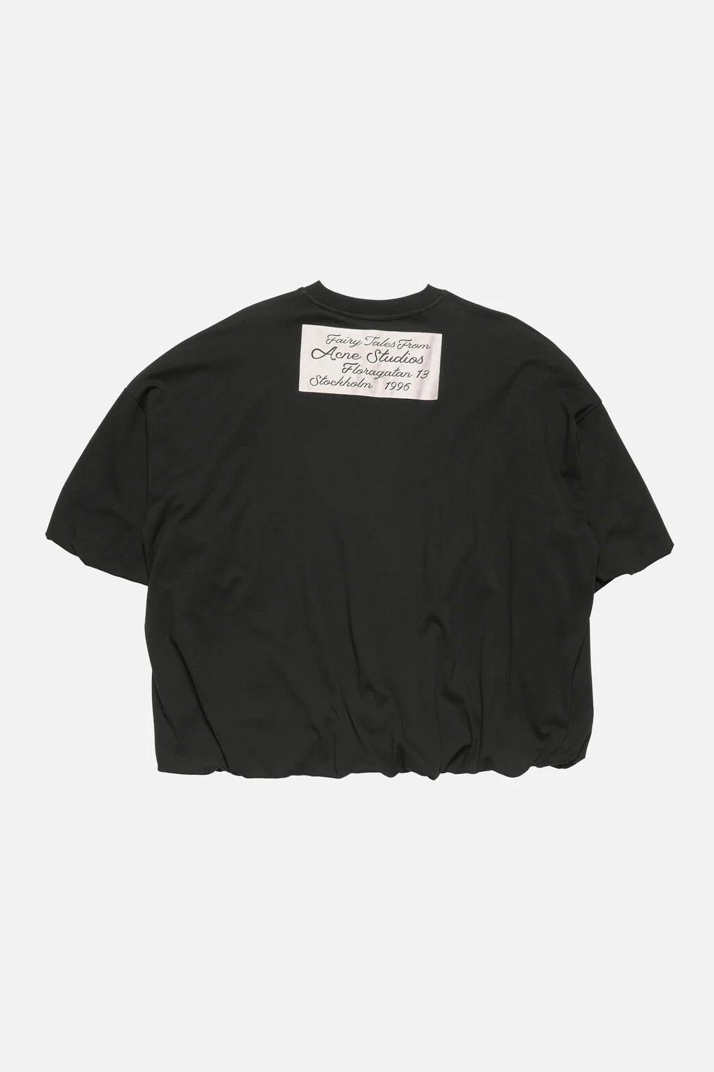 Gathered Logo T-shirt Black