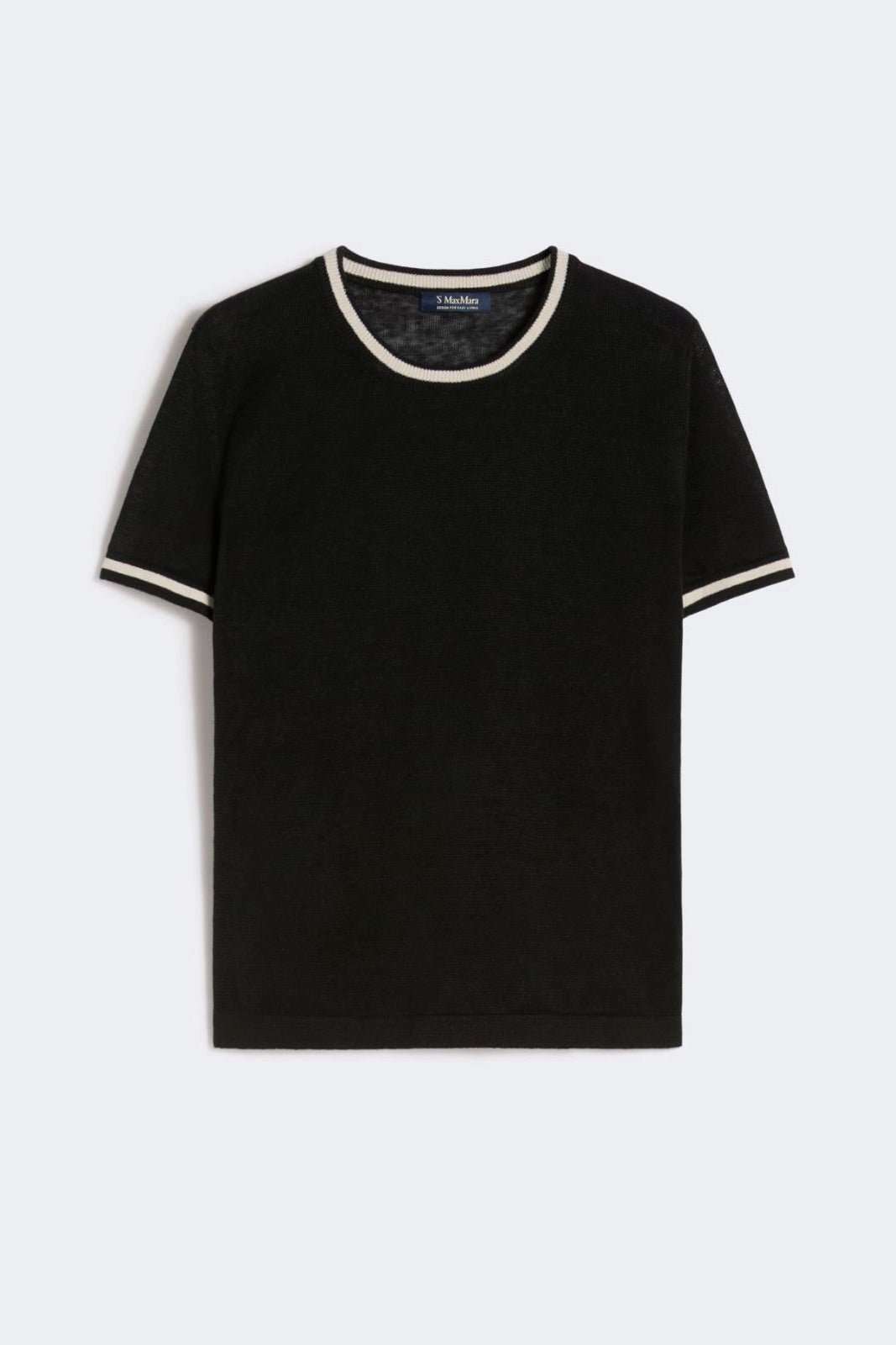 Pure Linen Sweater Black