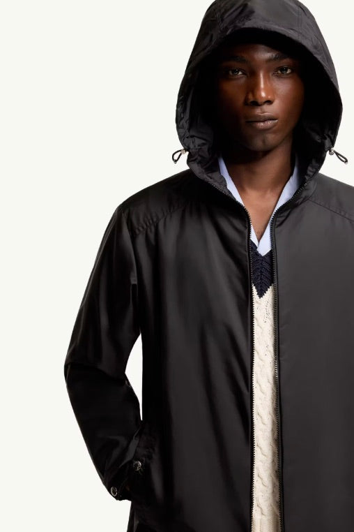 MONCLER Etiache Hooded Rain Jacket Black - Dale