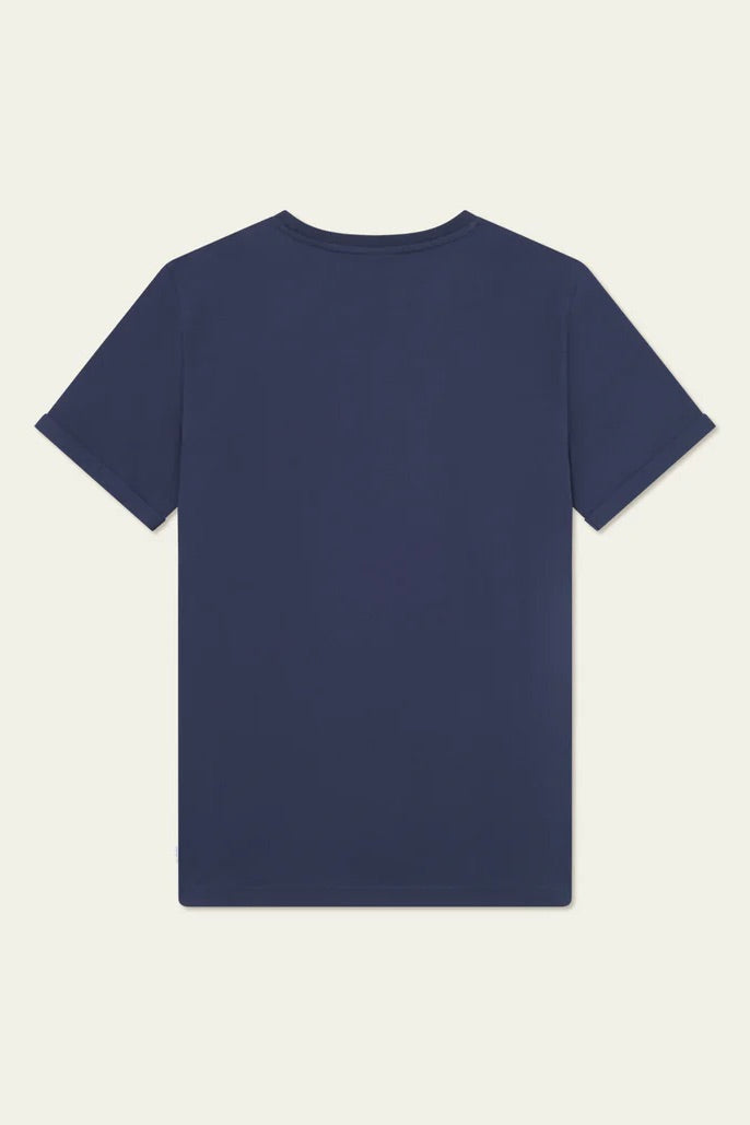 LES DEUX Norregaard Contrast T-Shirt Dark Navy - Dale