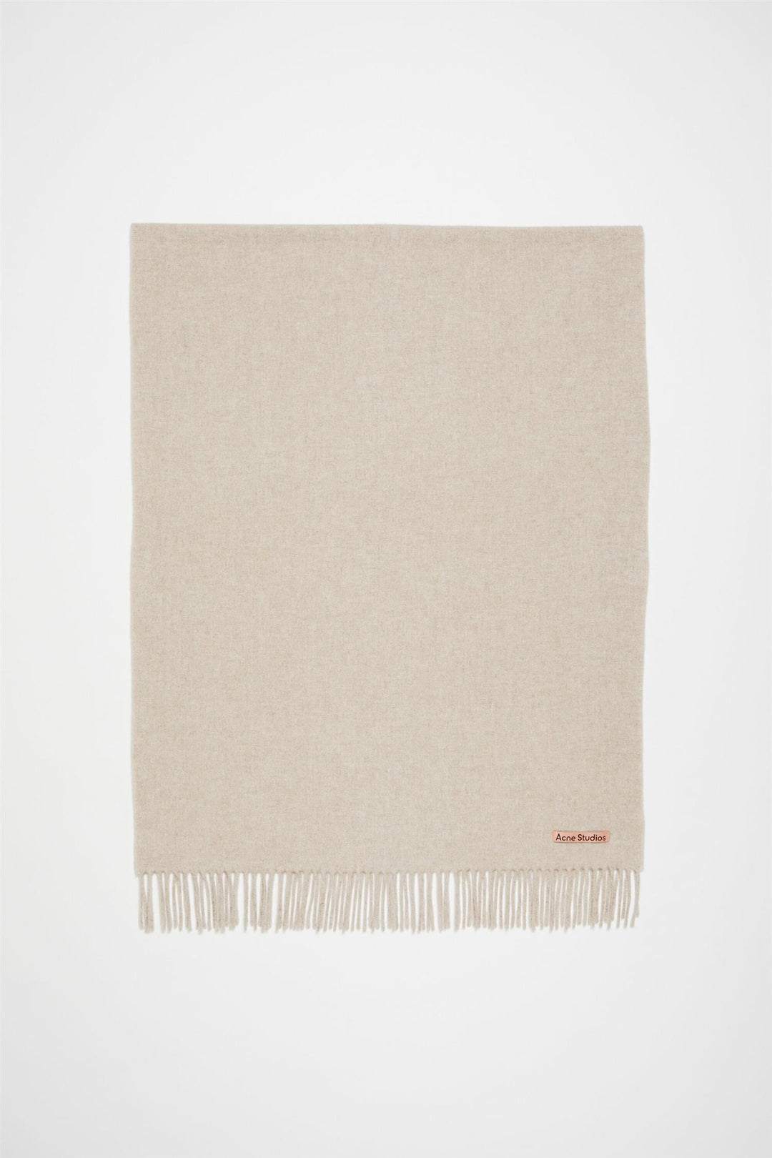 Fringe Wool Scarf - Oversized