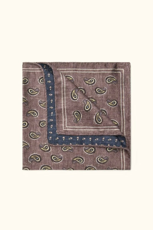 OSCAR JACOBSON Silk Handkerchief Port Red - Dale