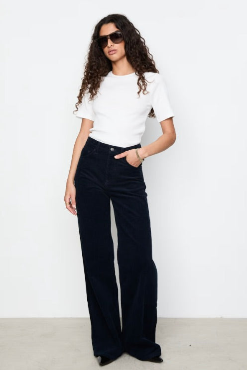 Pippa Rib Tee Offwhite