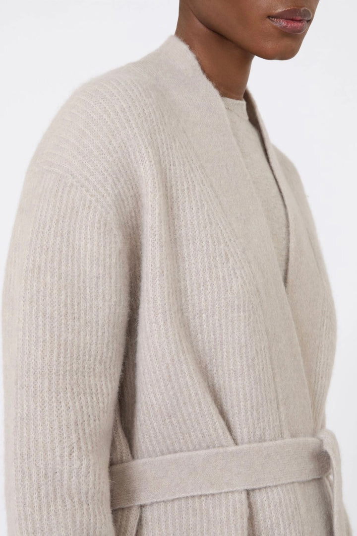 Long Alpaca Wool Cardigan