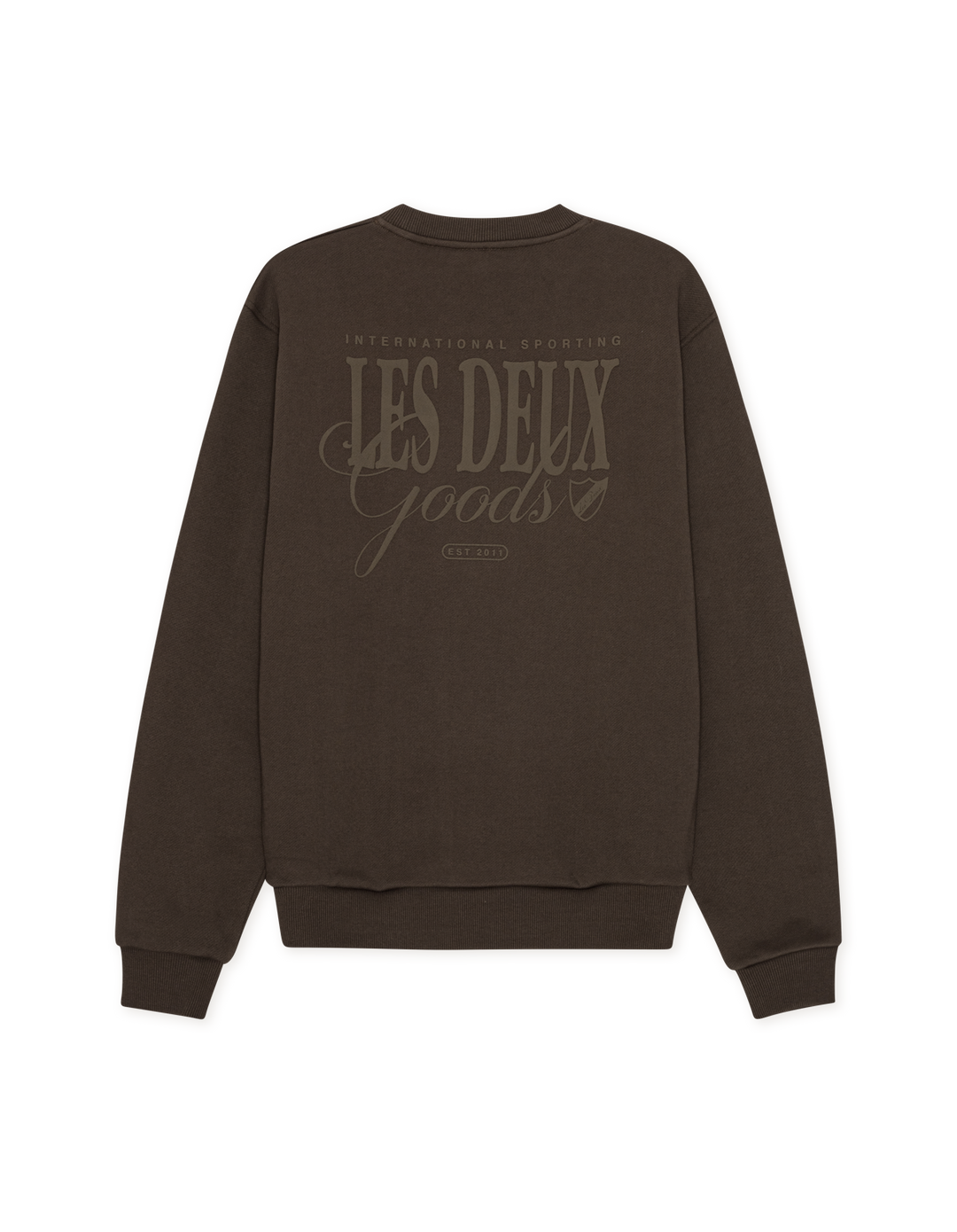 LES DEUX Ben Goods Sweatshirt Turkish Coffee Brown - Dale
