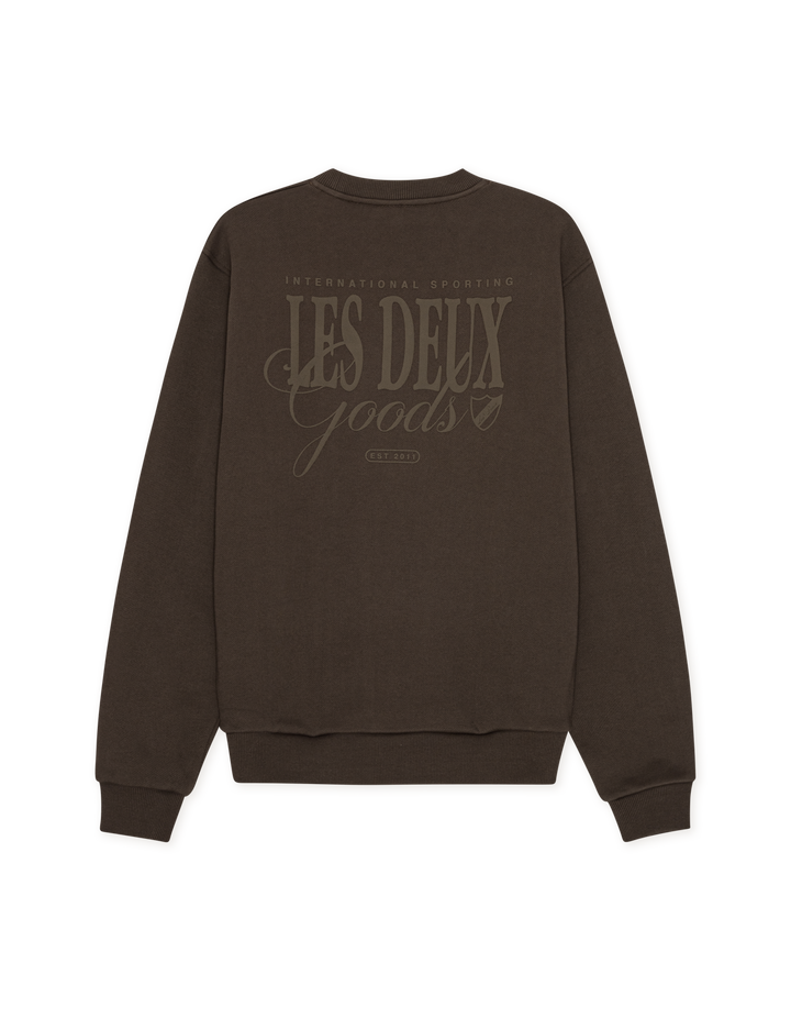 LES DEUX Ben Goods Sweatshirt Turkish Coffee Brown - Dale