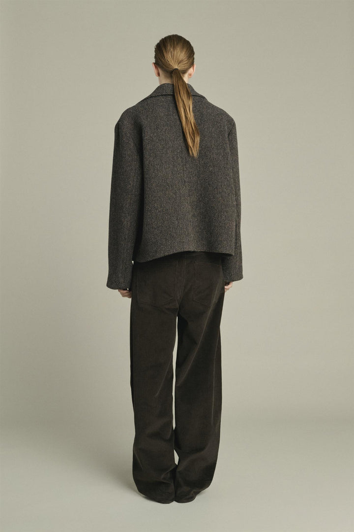 SOEUR Joseph Short Coat Marron/Noir - Dale