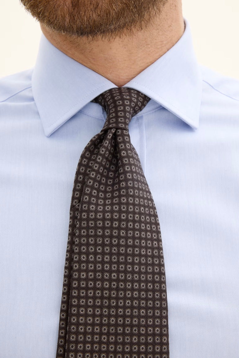 Wool Tie Black/Brown