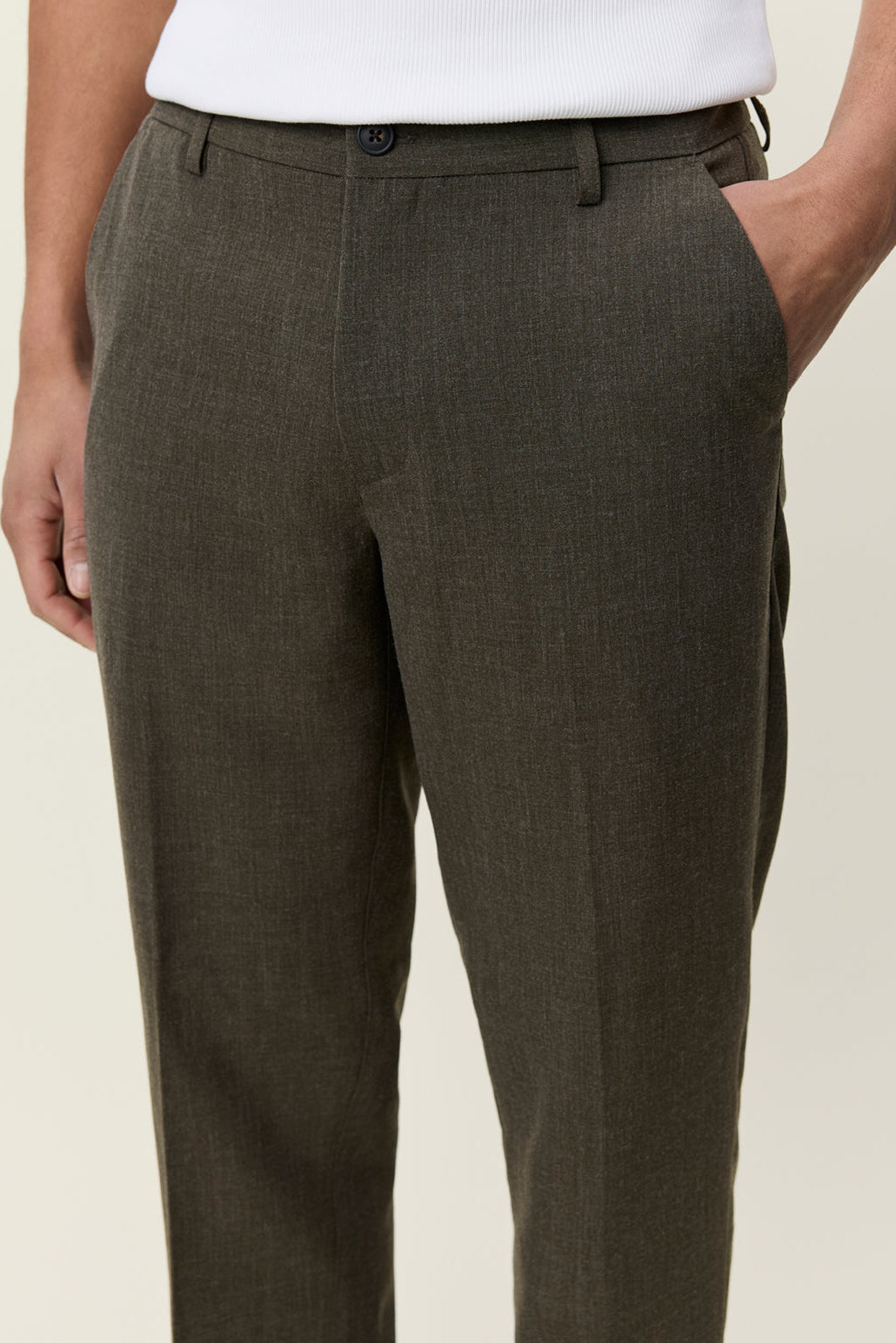 Como Reg Suit Pants Olive Night