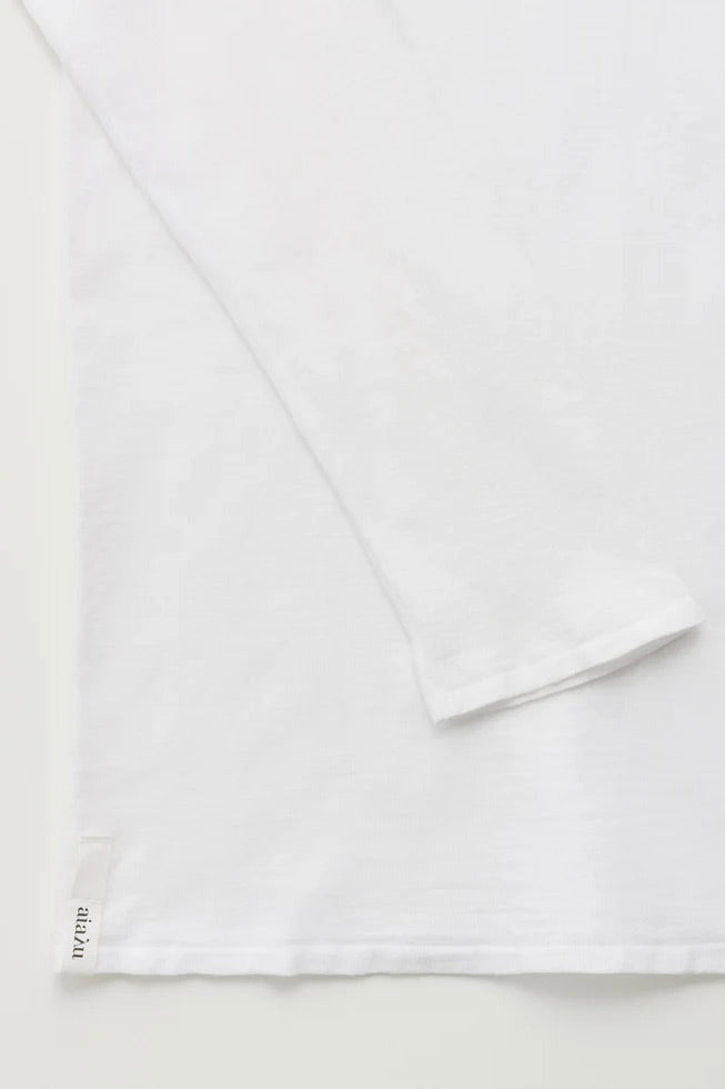 Gentle Cashmere Long Sleeve White