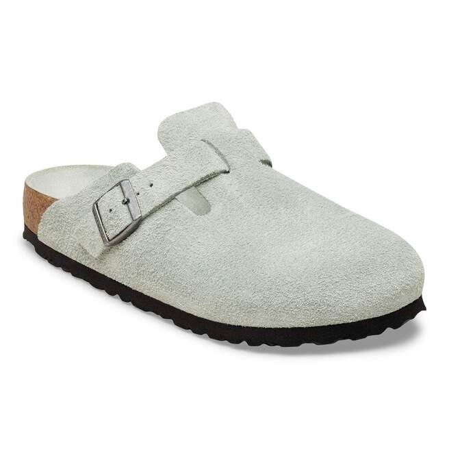 BIRKENSTOCK Boston BS Suede Leather Pure Sage Tonal - Dale