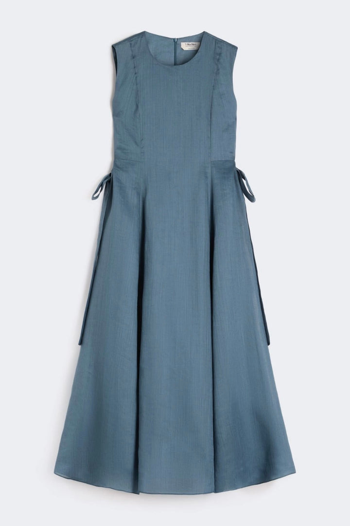 Long Ramie Dress Sky Blue