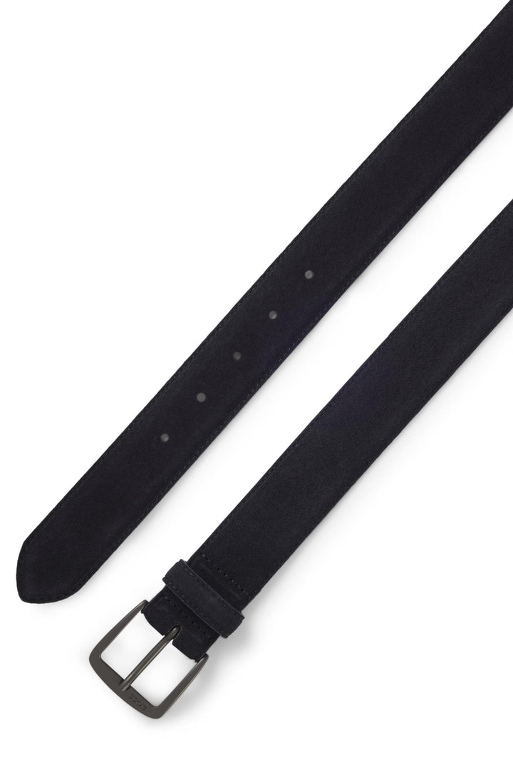 Syhr-Sd-St_Sz35 Suede Belt Dark Blue