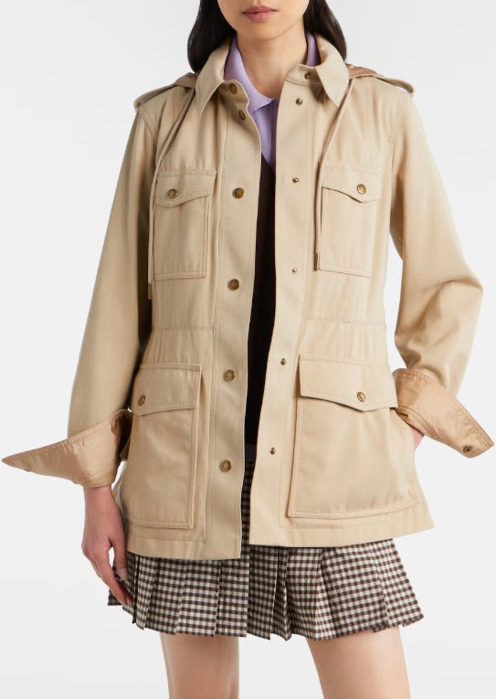 Centaurea Hooded Gabardine Field Jacket