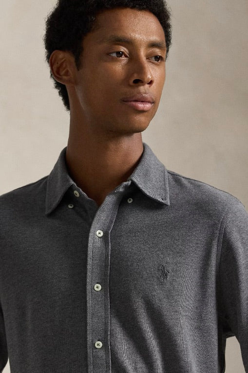 Featherweight Mesh Shirt Medium Flannel Heather