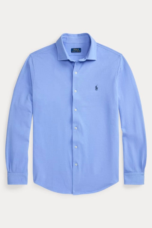 POLO RALPH LAUREN Featherweight Mesh Shirt Canvas Blue - Dale