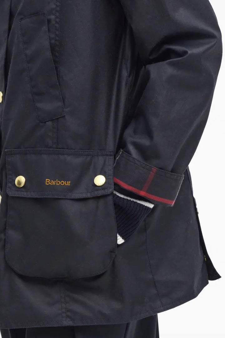 Barbour Modern Beadnell Wax Jacket Navy/Classic