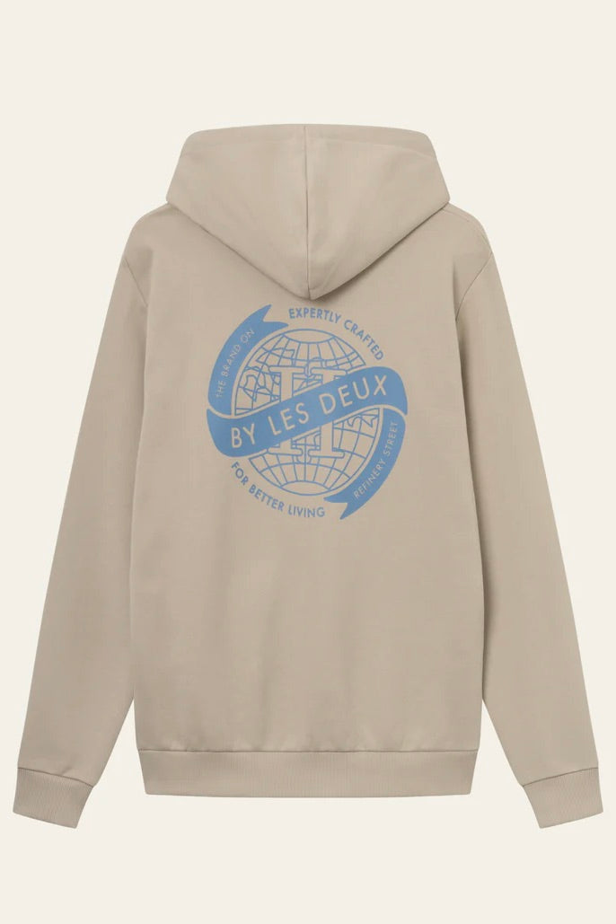 Globe zipper Hoodie