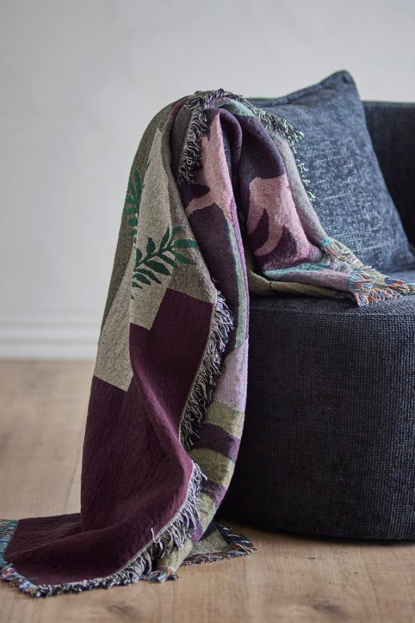 BLOOMINGVILLE Vinay Throw Purple/Multi - Dale