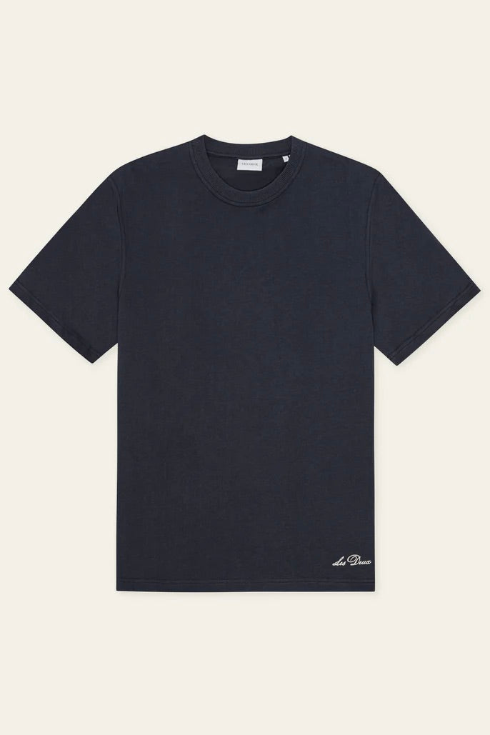LES DEUX Ben Artist T-Shirt Dark Navy Blue - Dale