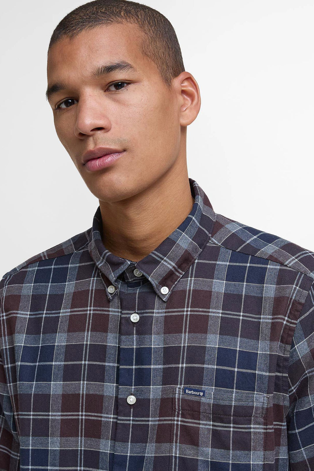 Fortrose Tailored Fit Shirt Midnight Oak Tartan