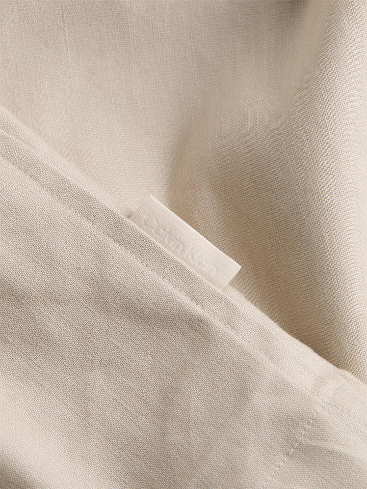Linen Lyocell Stretch Overshirt Silver Lining