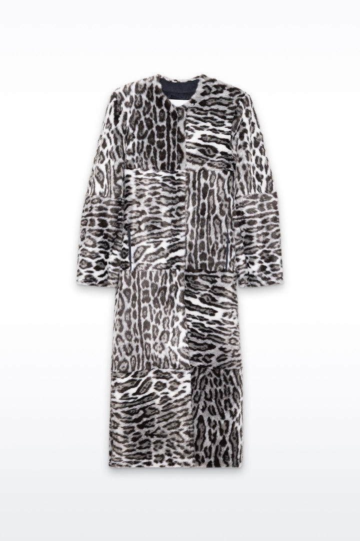 Hilma Coat Grey Leo