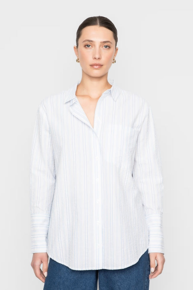 Bibi Crepe Shirt Light Blue