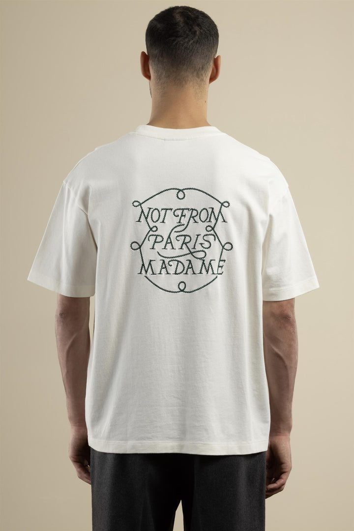 Le Tshirt Slogan Tresses Offwhite