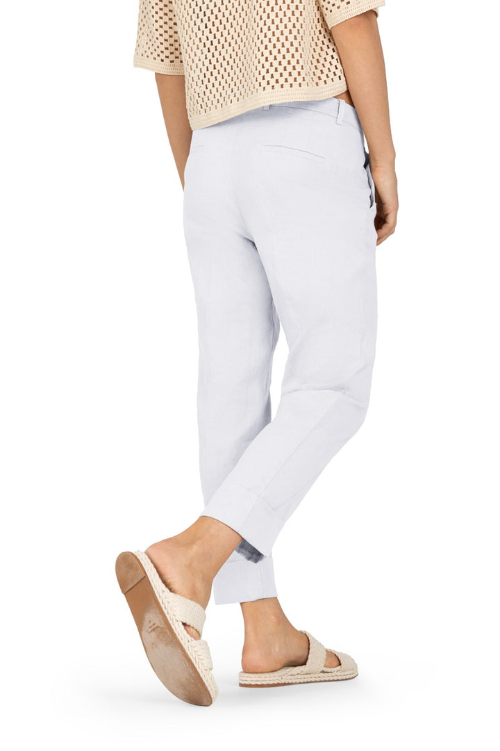 CAMBIO Krystal Linen Pant Pure White - Dale