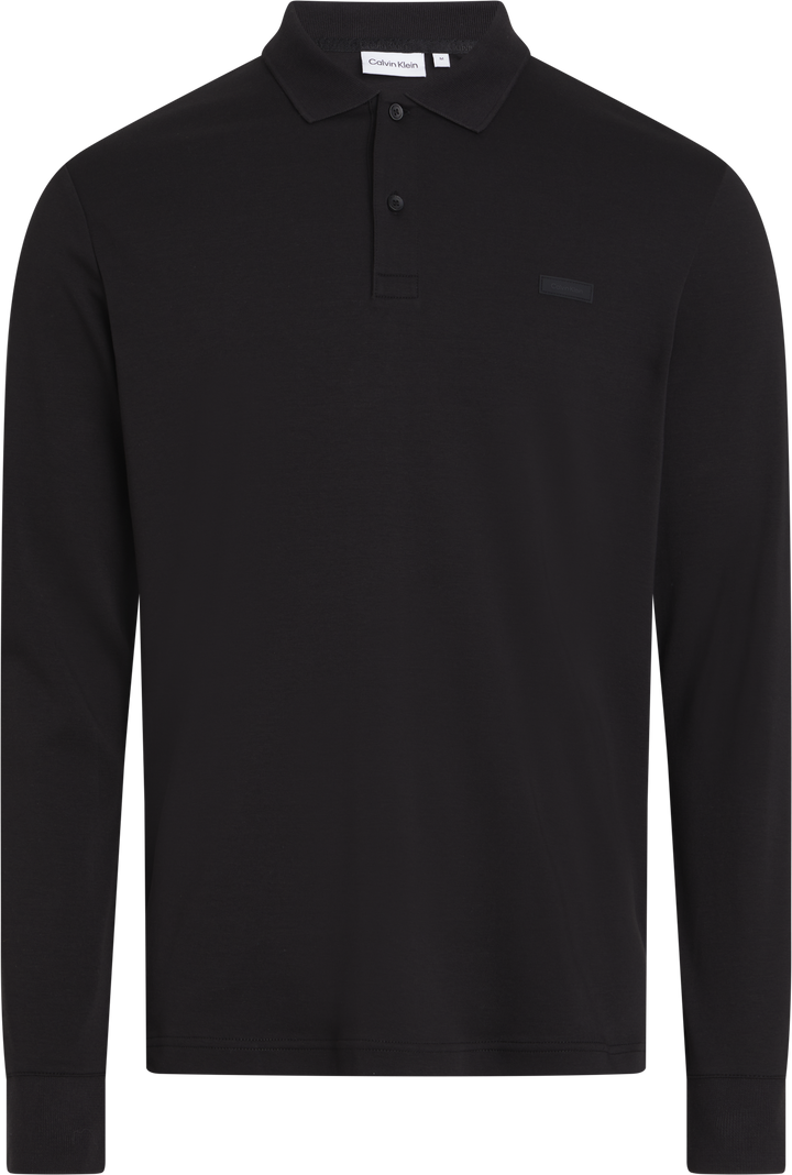 LIQUID TOUCH SLIM LS POLO BLACK