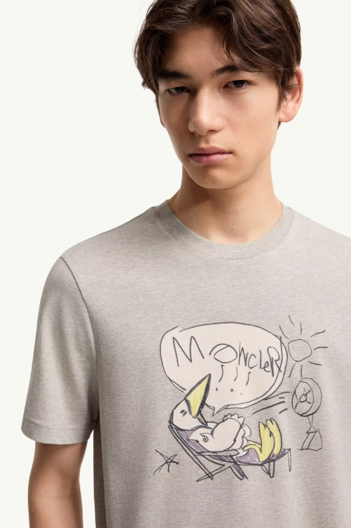 MonDuck Cotton T-Shirt Grey