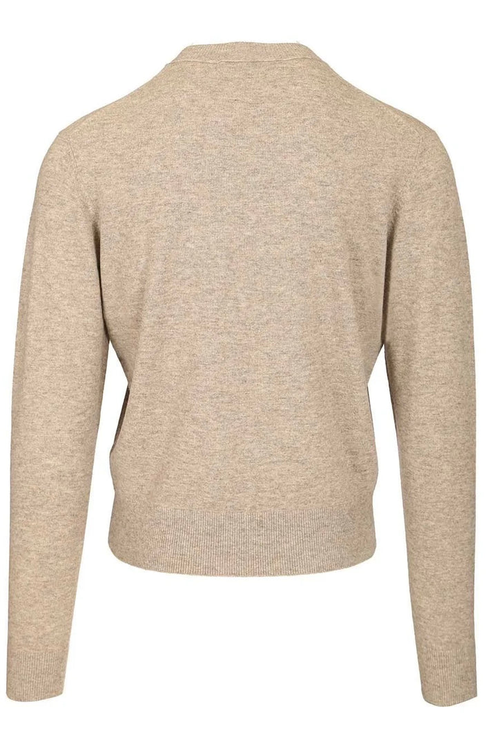 Crew Neck Jumper Yak-Wool Greige Melange