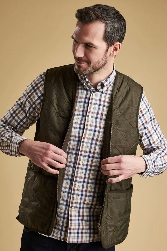 Polarquilt Waistcoat Zip Olive