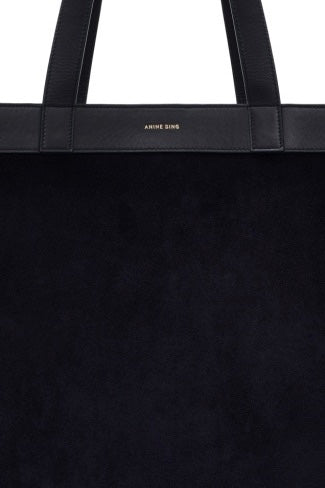Medium Rio Tote Navy Suede
